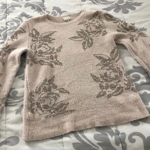 Womens blush pink sweater